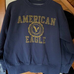 AMERICAN EAGLE Cozy Fleece Sweatshirt Pullover Size XS Cuffed